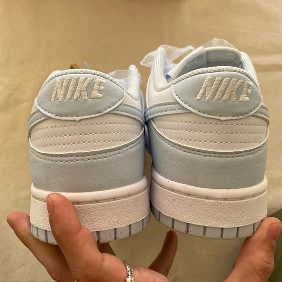 NwT Nike Dunk Low Next Nature White and Light Blue Tint  Casual Sneakers 11.5 W - Picture 12 of 14